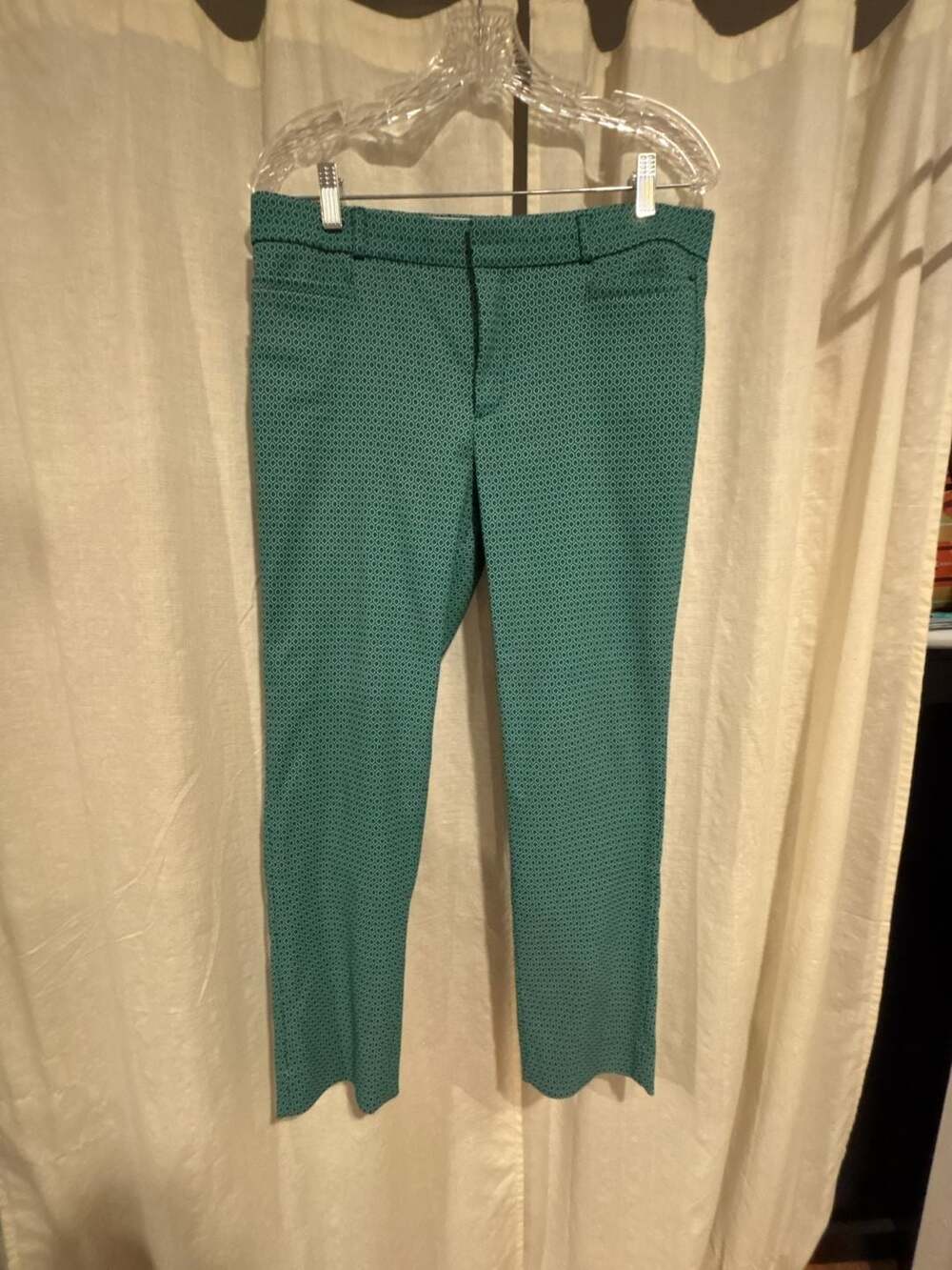 Banana Republic Sloan Fit Geometric Pattern Ankle Pants